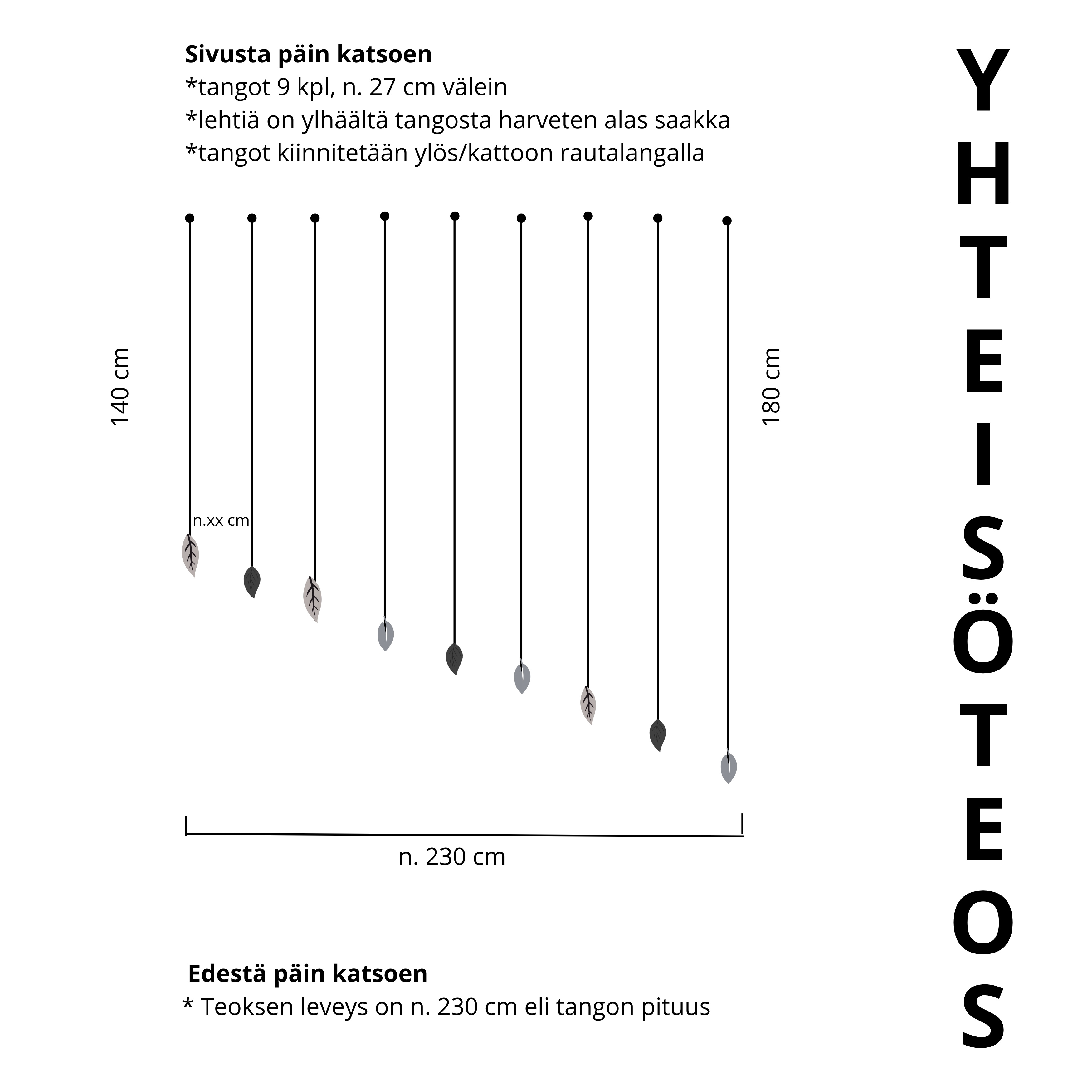 Hankkeen tuotantojen esitteitä 34