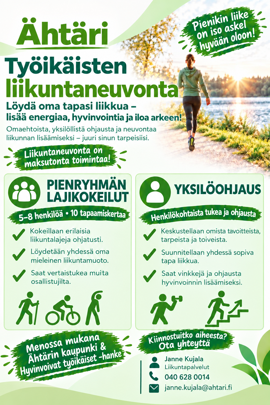 Liikuntaneuvonta ilmoitus iso