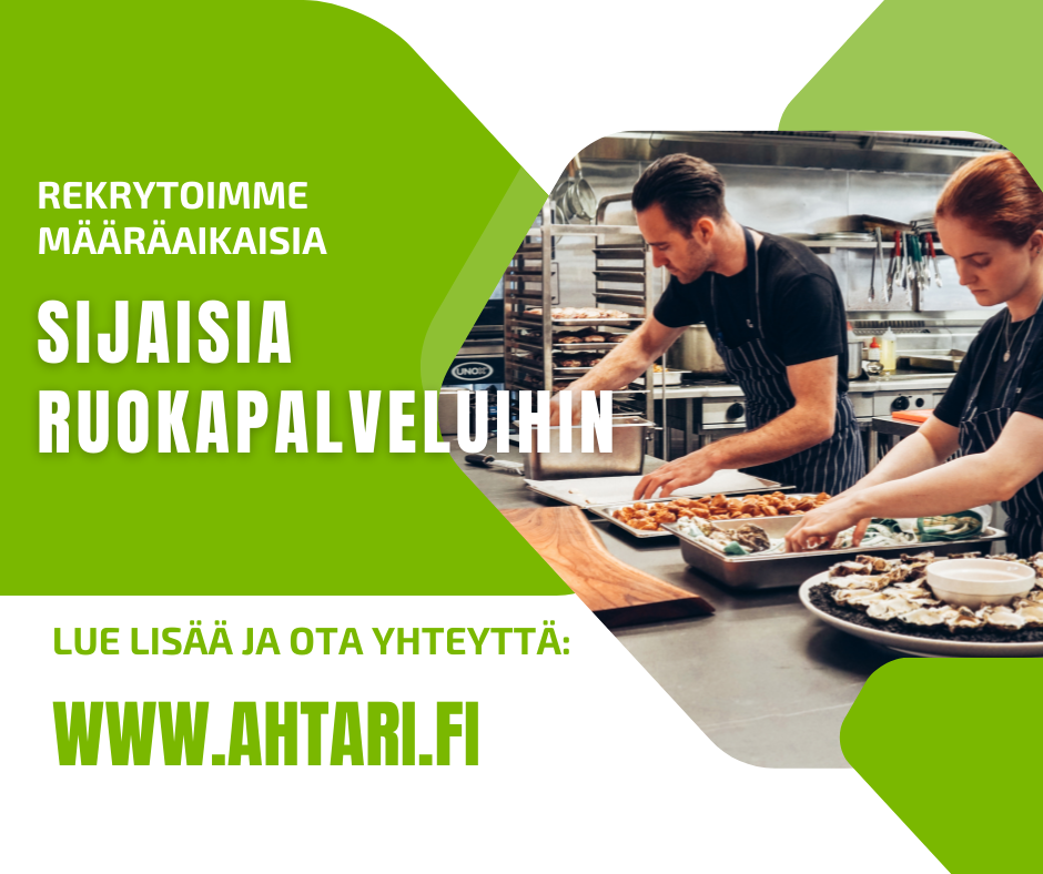 TÖITÄ TARJOLLA Ruokapalvelut